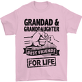 Grandad and Granddaughter Grandparent's Day Mens T-Shirt Cotton Gildan Light Pink