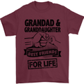 Grandad and Granddaughter Grandparent's Day Mens T-Shirt Cotton Gildan Maroon