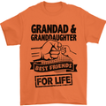 Grandad and Granddaughter Grandparent's Day Mens T-Shirt Cotton Gildan Orange