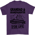 Grandad and Granddaughter Grandparent's Day Mens T-Shirt Cotton Gildan Purple