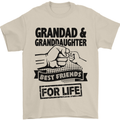 Grandad and Granddaughter Grandparent's Day Mens T-Shirt Cotton Gildan Sand