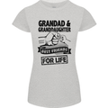 Grandad and Granddaughter Grandparent's Day Womens Petite Cut T-Shirt Sports Grey