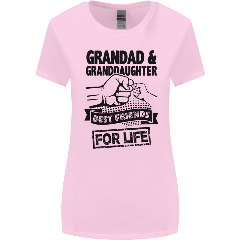 Grandad and Granddaughter Grandparent's Day Womens Wider Cut T-Shirt Light Pink