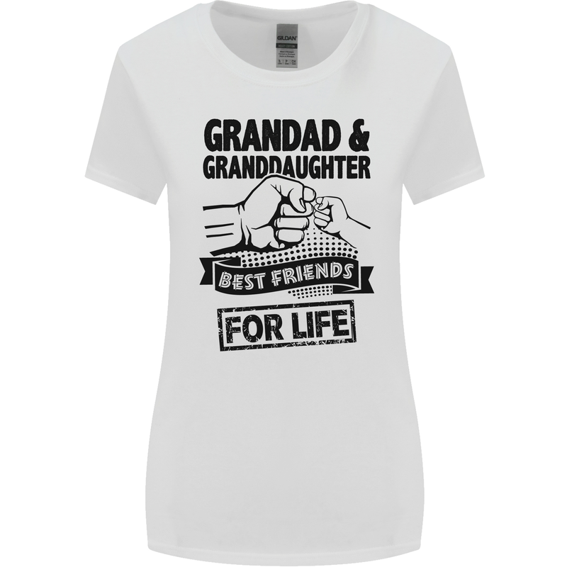 Grandad and Granddaughter Grandparent's Day Womens Wider Cut T-Shirt White