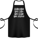 Grandad the Man Myth Legend Funny Cotton Apron 100% Organic Black