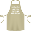 Grandad the Man Myth Legend Funny Cotton Apron 100% Organic Khaki