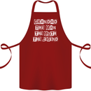 Grandad the Man Myth Legend Funny Cotton Apron 100% Organic Maroon