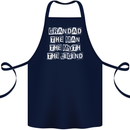 Grandad the Man Myth Legend Funny Cotton Apron 100% Organic Navy Blue