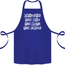 Grandad the Man Myth Legend Funny Cotton Apron 100% Organic Royal Blue