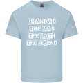 Grandad the Man Myth Legend Funny Mens Cotton T-Shirt Tee Top Light Blue