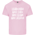 Grandad the Man Myth Legend Funny Mens Cotton T-Shirt Tee Top Light Pink