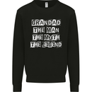 Grandad the Man Myth Legend Funny Mens Sweatshirt Jumper Black