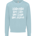 Grandad the Man Myth Legend Funny Mens Sweatshirt Jumper Light Blue