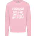 Grandad the Man Myth Legend Funny Mens Sweatshirt Jumper Light Pink