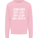 Grandad the Man Myth Legend Funny Mens Sweatshirt Jumper Light Pink