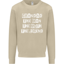 Grandad the Man Myth Legend Funny Mens Sweatshirt Jumper Sand