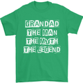 Grandad the Man Myth Legend Funny Mens T-Shirt Cotton Gildan Irish Green