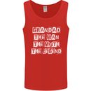 Grandad the Man Myth Legend Funny Mens Vest Tank Top Red
