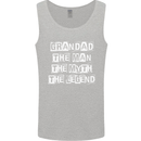 Grandad the Man Myth Legend Funny Mens Vest Tank Top Sports Grey