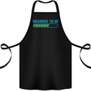 Grandad to Be Newborn Baby Grandparent Cotton Apron 100% Organic Black