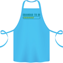 Grandad to Be Newborn Baby Grandparent Cotton Apron 100% Organic Turquoise