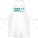Grandad to Be Newborn Baby Grandparent Cotton Apron 100% Organic White