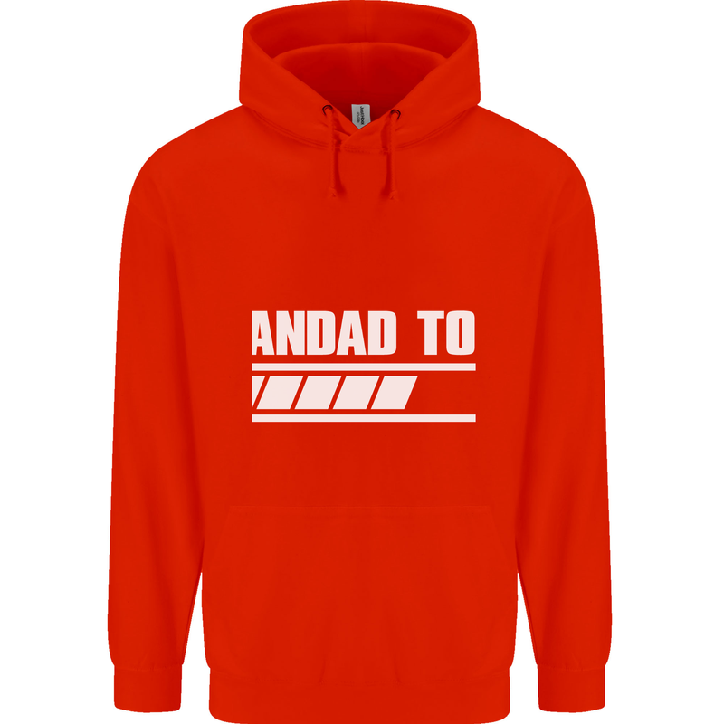 Grandad to Be Newborn Baby Grandparent Mens 80% Cotton Hoodie Bright Red