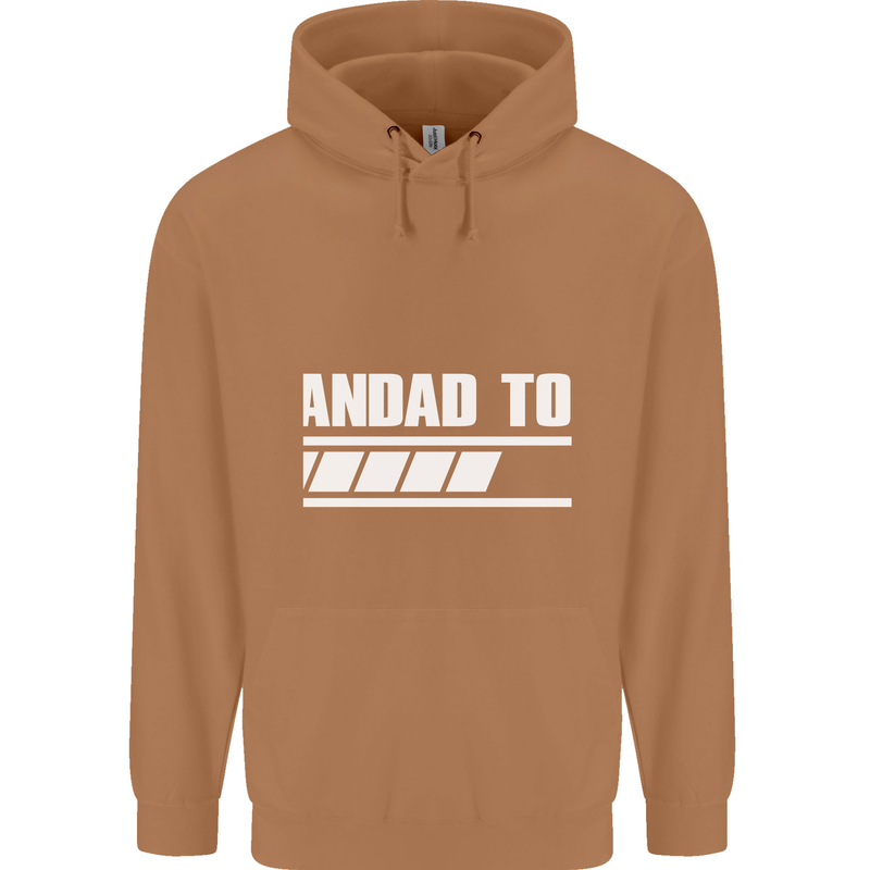 Grandad to Be Newborn Baby Grandparent Mens 80% Cotton Hoodie Caramel Latte
