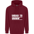 Grandad to Be Newborn Baby Grandparent Mens 80% Cotton Hoodie Maroon