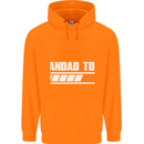 Grandad to Be Newborn Baby Grandparent Mens 80% Cotton Hoodie Orange