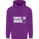 Grandad to Be Newborn Baby Grandparent Mens 80% Cotton Hoodie Purple