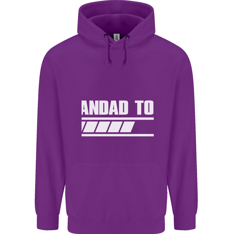 Grandad to Be Newborn Baby Grandparent Mens 80% Cotton Hoodie Purple