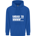 Grandad to Be Newborn Baby Grandparent Mens 80% Cotton Hoodie Royal Blue
