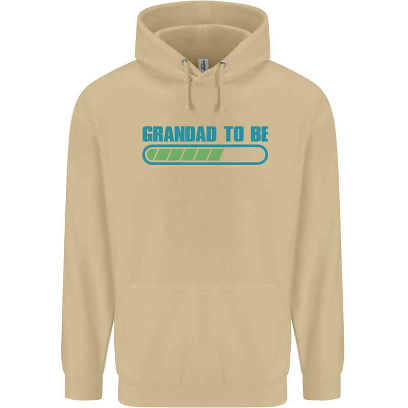 Grandad to Be Newborn Baby Grandparent Mens 80% Cotton Hoodie Sand