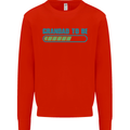 Grandad to Be Newborn Baby Grandparent Mens Sweatshirt Jumper Bright Red