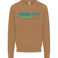 Grandad to Be Newborn Baby Grandparent Mens Sweatshirt Jumper Caramel Latte