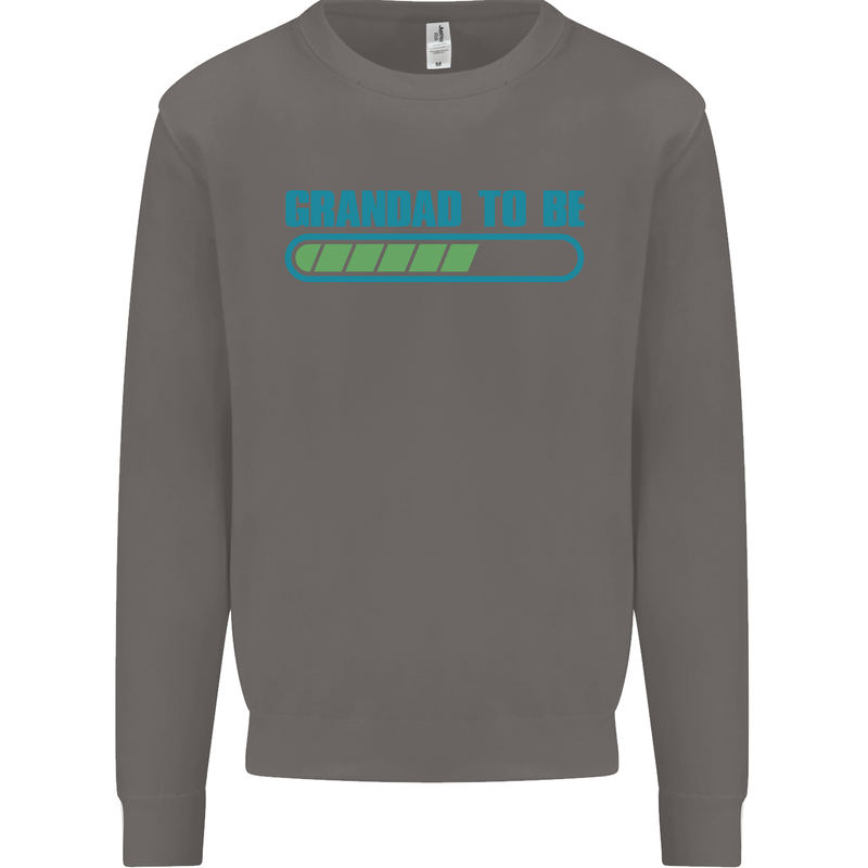 Grandad to Be Newborn Baby Grandparent Mens Sweatshirt Jumper Charcoal