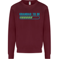 Grandad to Be Newborn Baby Grandparent Mens Sweatshirt Jumper Maroon