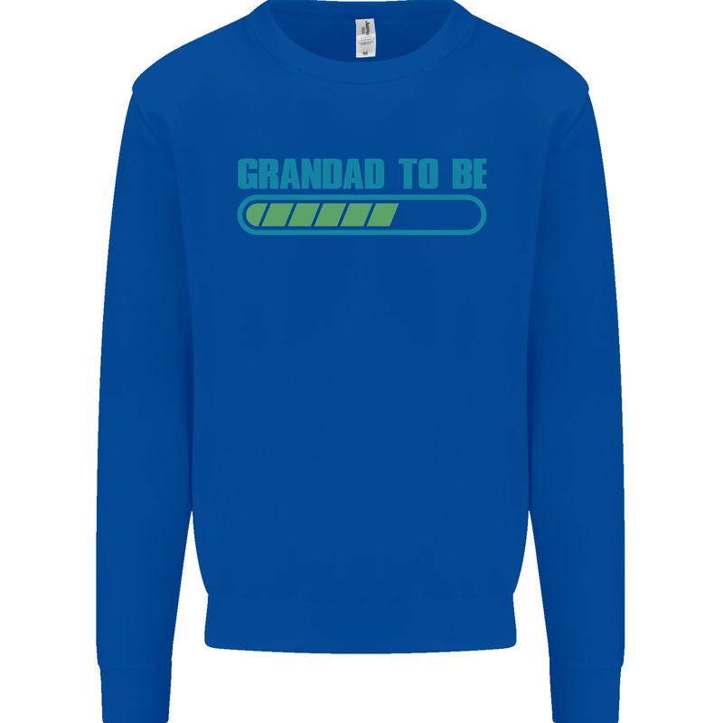 Grandad to Be Newborn Baby Grandparent Mens Sweatshirt Jumper Royal Blue