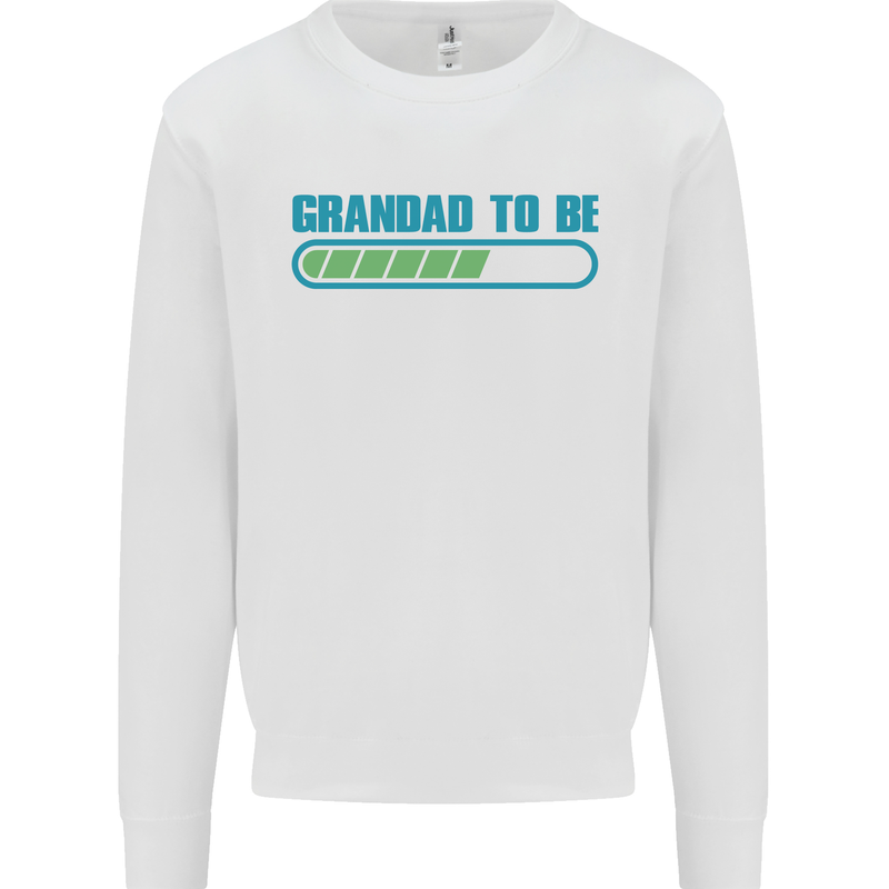 Grandad to Be Newborn Baby Grandparent Mens Sweatshirt Jumper White