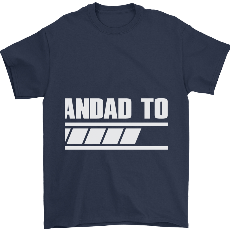 Grandad to Be Newborn Baby Grandparent Mens T-Shirt Cotton Gildan Navy Blue