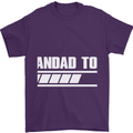 Grandad to Be Newborn Baby Grandparent Mens T-Shirt Cotton Gildan Purple
