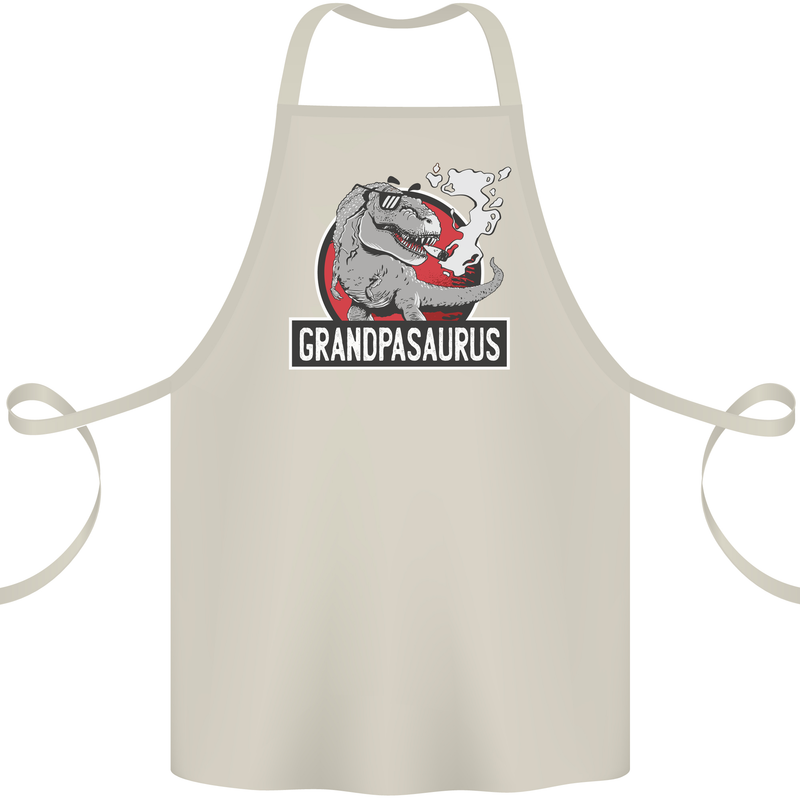 Grandpa Grandpasaurus Grandparent's Day Cotton Apron 100% Organic Natural