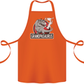 Grandpa Grandpasaurus Grandparent's Day Cotton Apron 100% Organic Orange