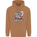 Grandpa Grandpasaurus Grandparent's Day Mens 80% Cotton Hoodie Caramel Latte