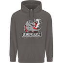 Grandpa Grandpasaurus Grandparent's Day Mens 80% Cotton Hoodie Charcoal