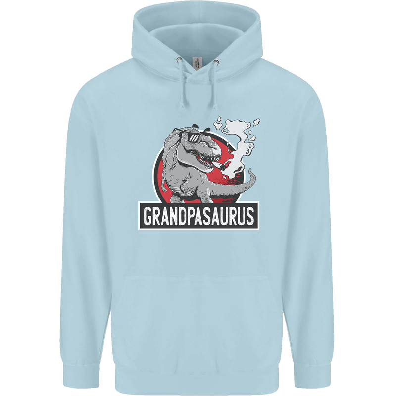Grandpa Grandpasaurus Grandparent's Day Mens 80% Cotton Hoodie Light Blue