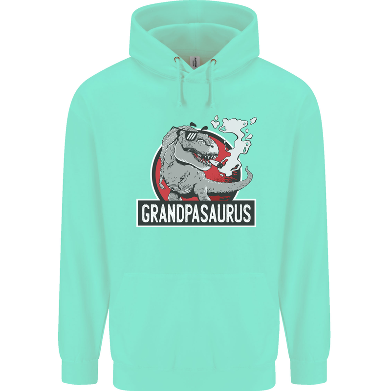 Grandpa Grandpasaurus Grandparent's Day Mens 80% Cotton Hoodie Peppermint