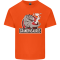 Grandpa Grandpasaurus Grandparent's Day Mens Cotton T-Shirt Tee Top Orange