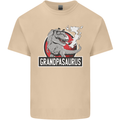 Grandpa Grandpasaurus Grandparent's Day Mens Cotton T-Shirt Tee Top Sand